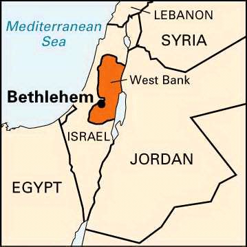 location of bethlehem|bethlehem is in which country.